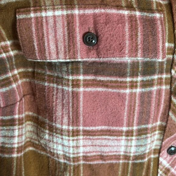 L.L. Bean Pink and Brown Plaid Button Down Shirt - Picture 4 of 8